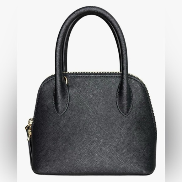 Tory Burch Emerson Mini Dome Satchel Crossbody – Black Saffiano Leather NWT - Picture 13 of 13